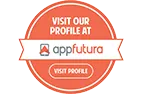 AppFutura profile badge with the text 'Visit Our Profile at AppFutura' and a ribbon design